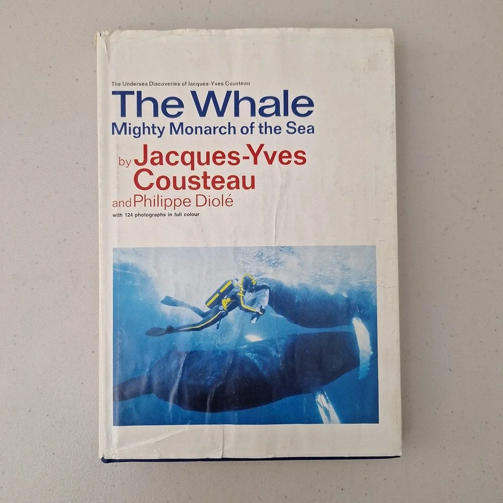 The Whale: Mighty Monarch of the Sea By Jacques Cousteau HC DJ 1970